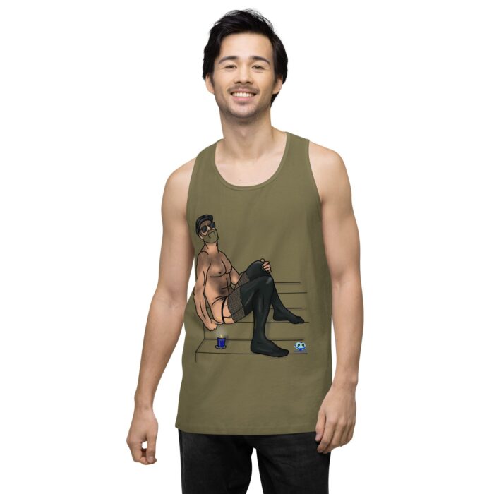 Men’s premium tank top - Leather and Lace - Image 33