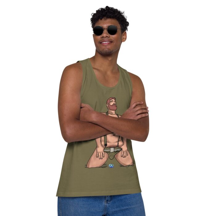 Men’s premium tank top - Neon Circuit - Image 27