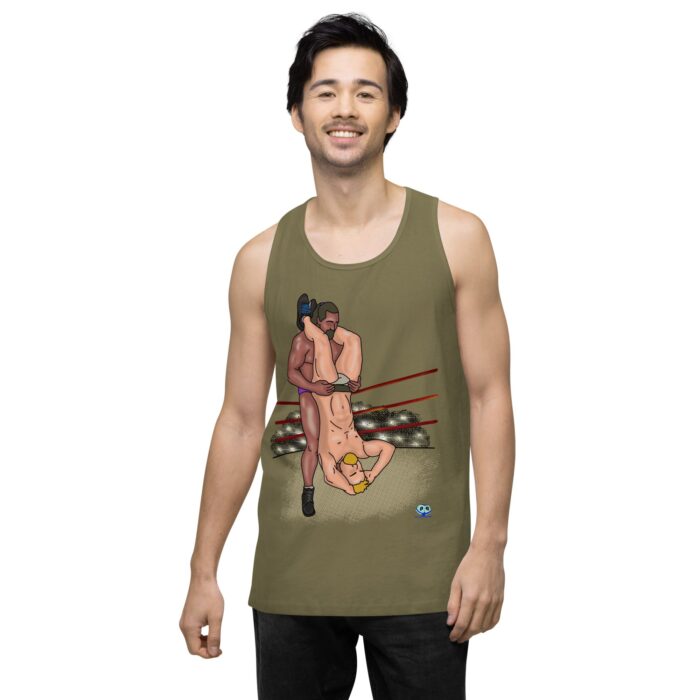 Men’s premium tank top - Pile Driver - Image 14