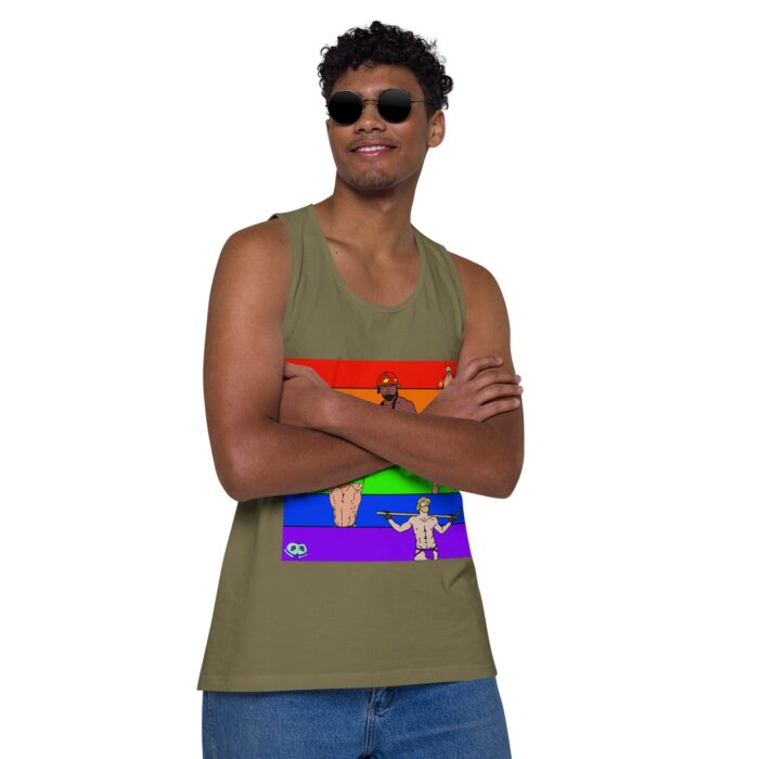 Men’s premium tank top - Pride Rows - Image 26