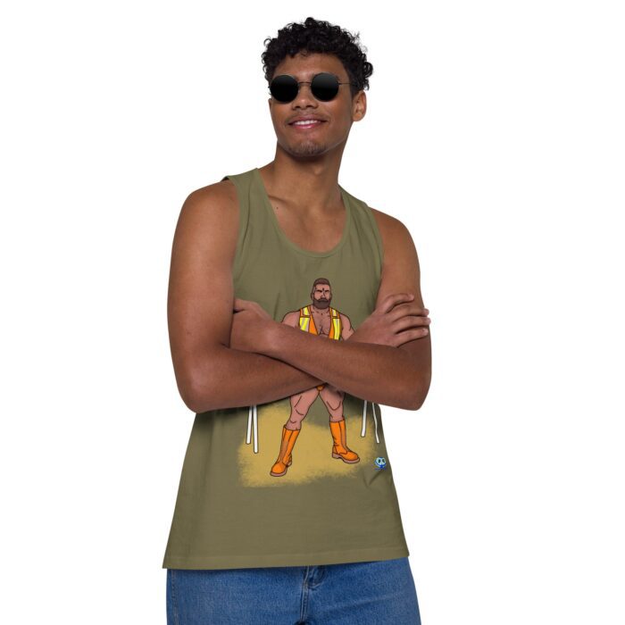 Men’s premium tank top - Road Block - Image 27