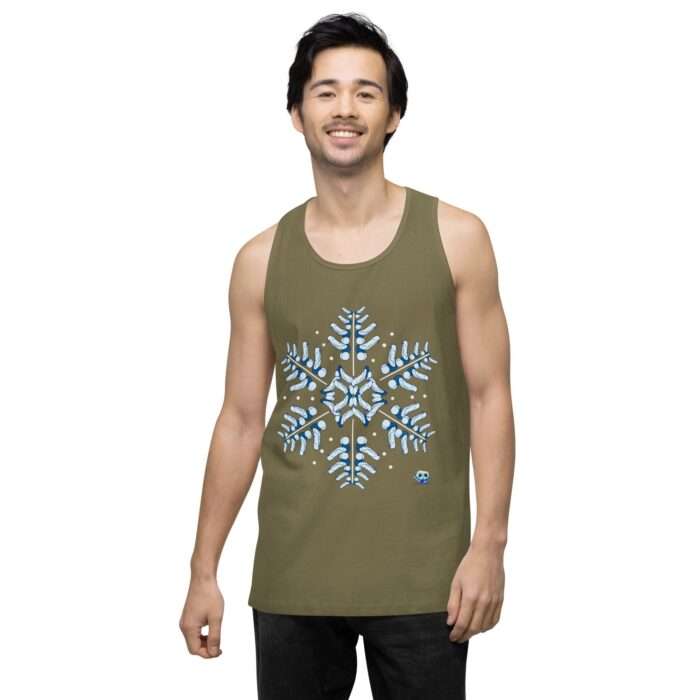 Men’s premium tank top - Snowflake - Image 14