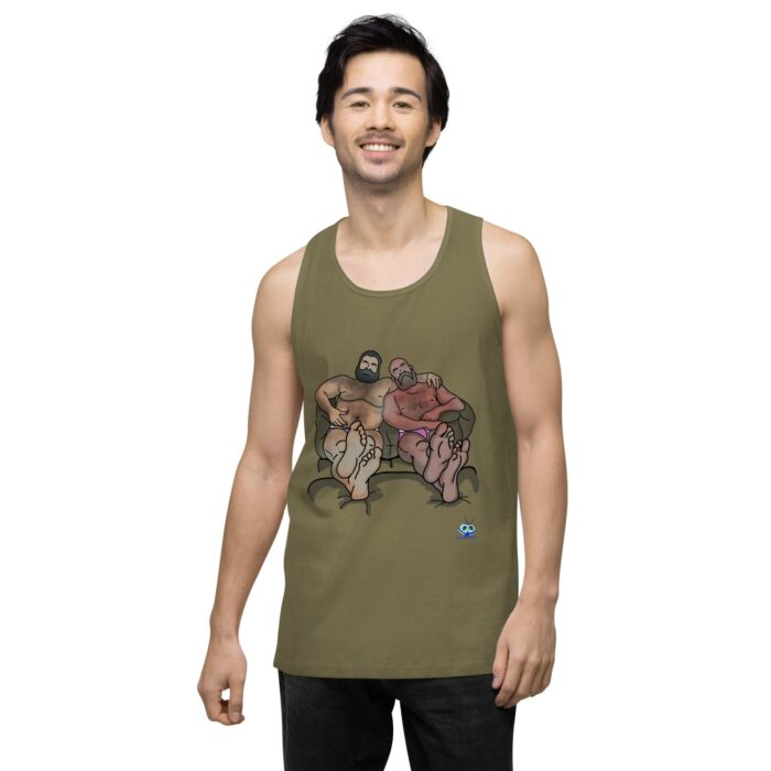 Men’s premium tank top - Staying In - Image 32