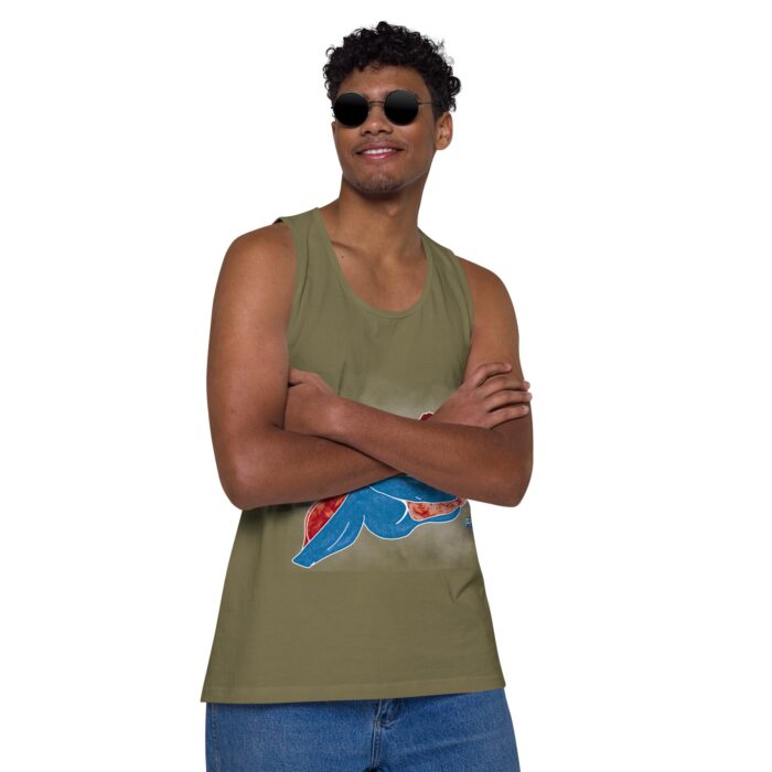 Men’s premium tank top - Steam - Image 26