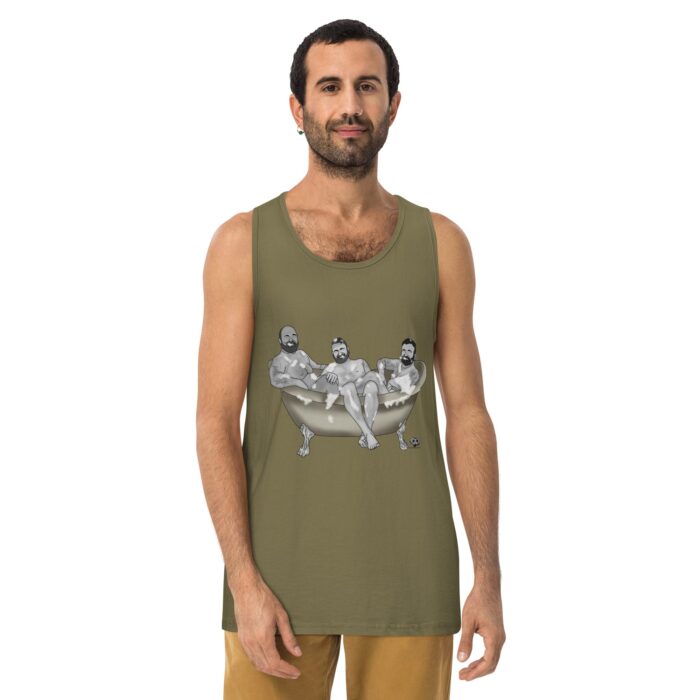 Men’s premium tank top - 3 Bears in a Tub - Image 13