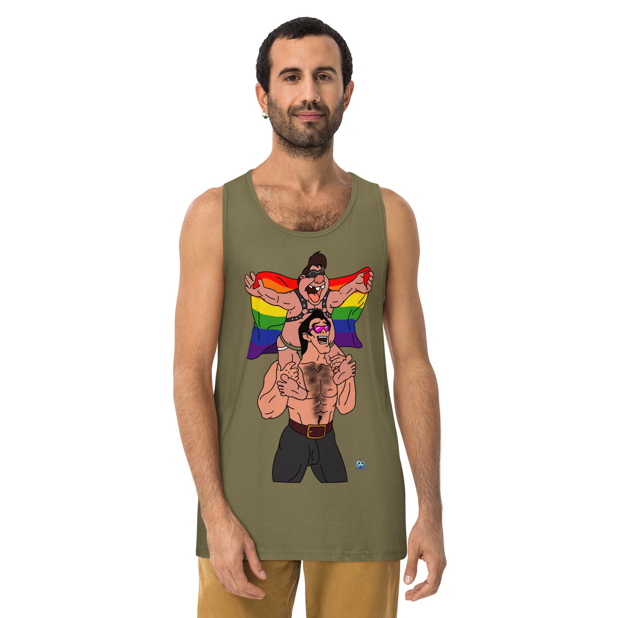 Men’s premium tank top - Beastly Buddies - Image 7
