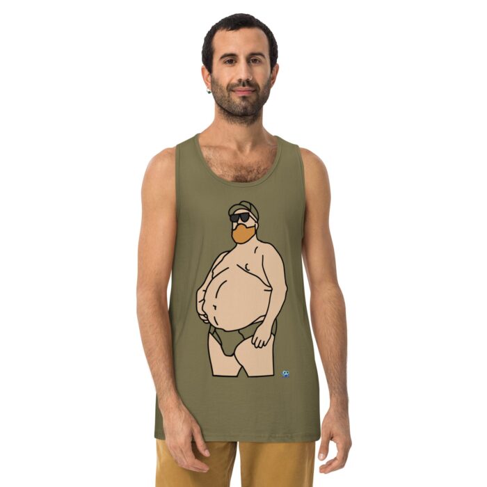 Men’s premium tank top - Chub in Hat - Image 13