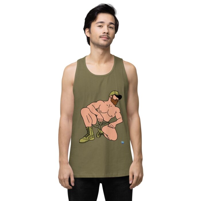 Men’s premium tank top - Combat Boots - Image 14