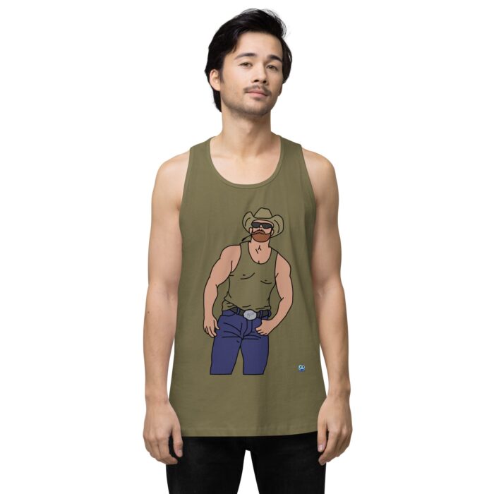 Men’s premium tank top - Cowboy Blues - Image 13