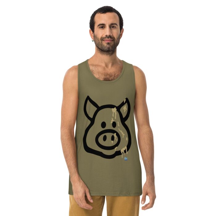 Men’s premium tank top - Cum Pig - Image 8