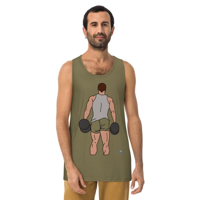 Men’s premium tank top - Dumbbells - Image 13