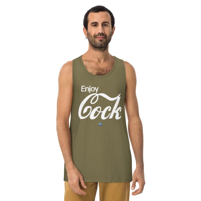 Men’s premium tank top - Enjoy Cock - Image 13