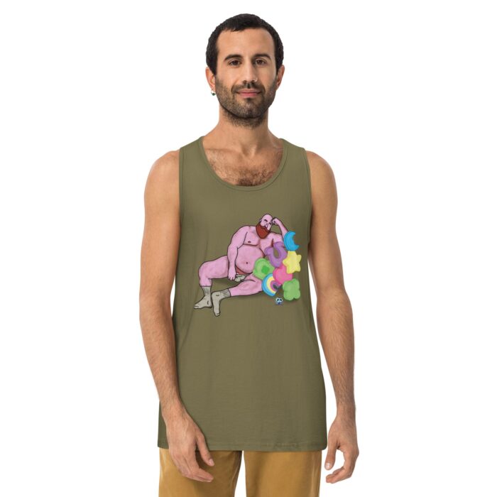 Men’s premium tank top - Get Lucky