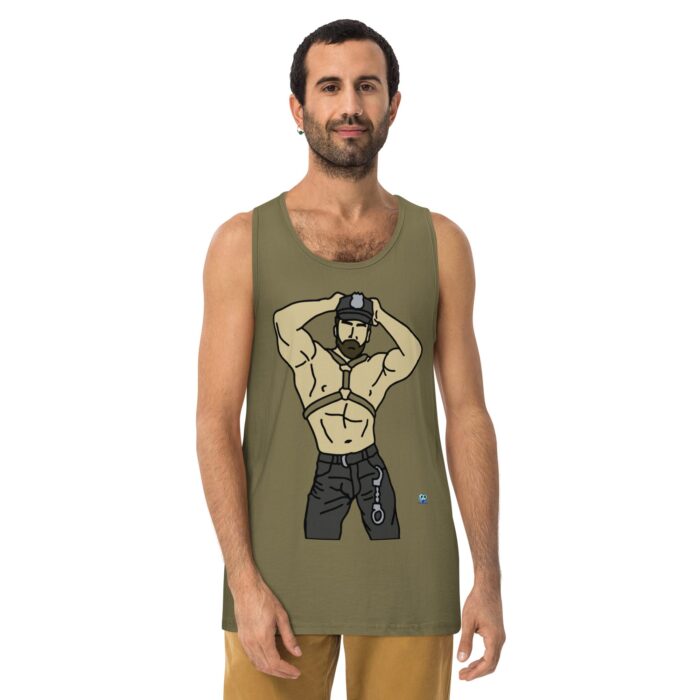 Men’s premium tank top - Handcuffs - Image 7