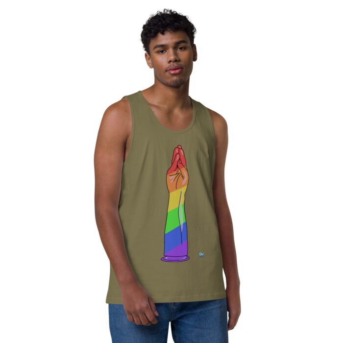 Men’s premium tank top - Handy Stripes - Image 26