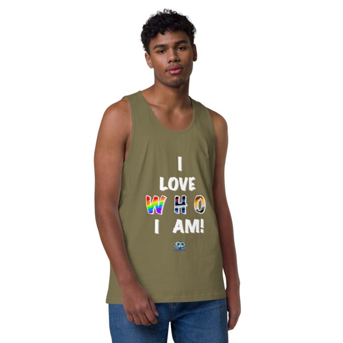 Men’s premium tank top - I Love Who I Am