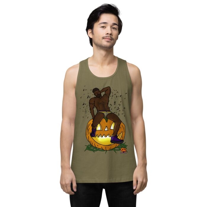 Men’s premium tank top - Jack O Lantern - Image 14