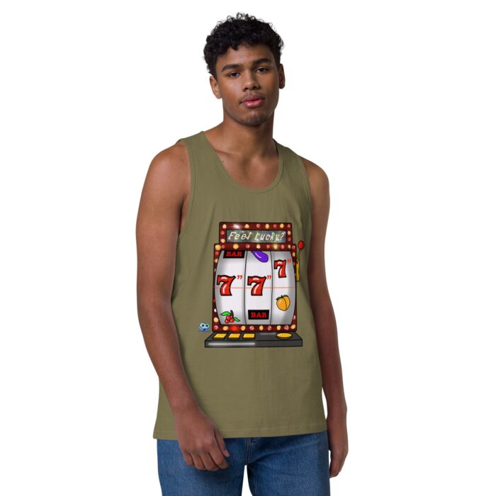 Men’s premium tank top - Lucky Seven Inches - Image 26