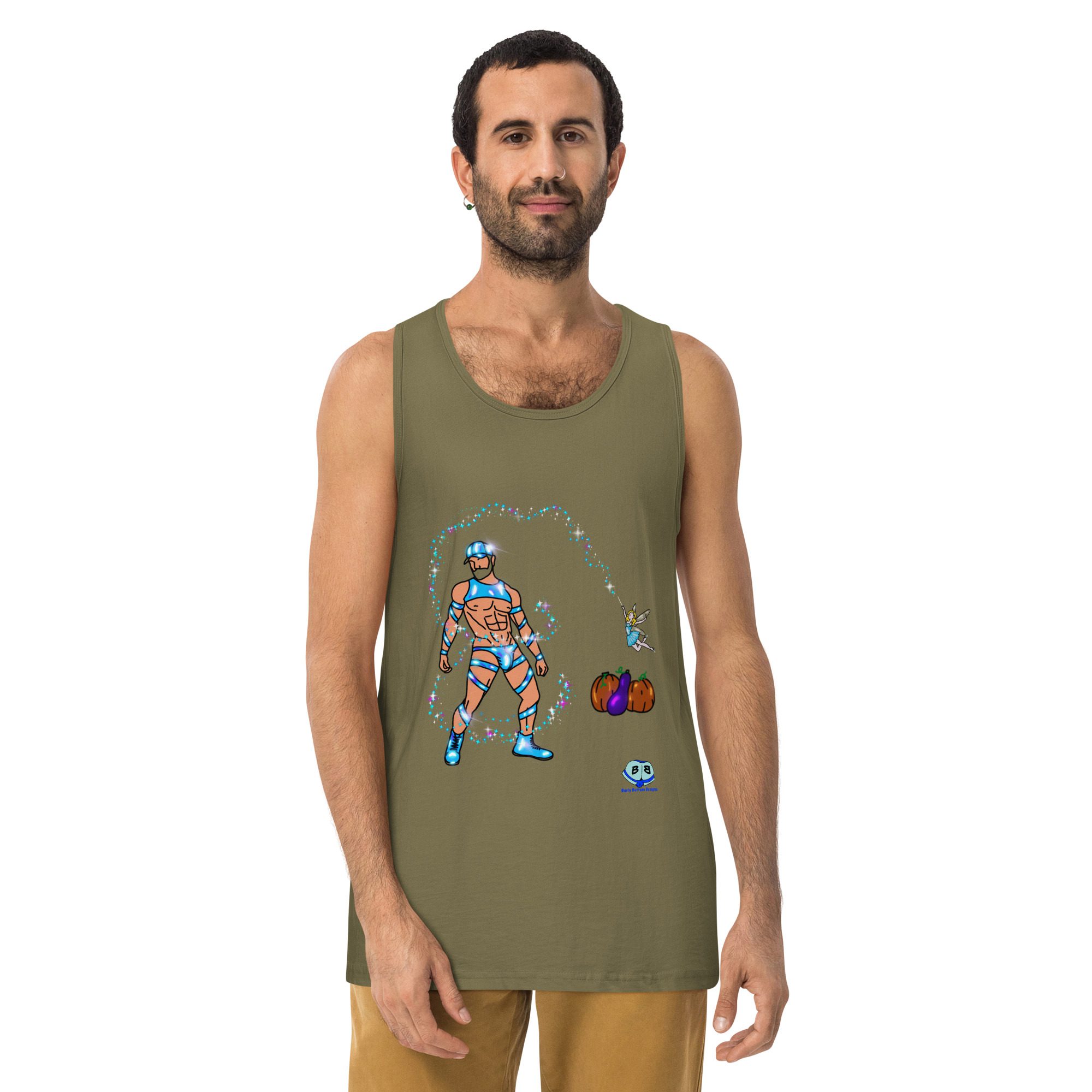 Men’s premium tank top - Midnight - Image 8
