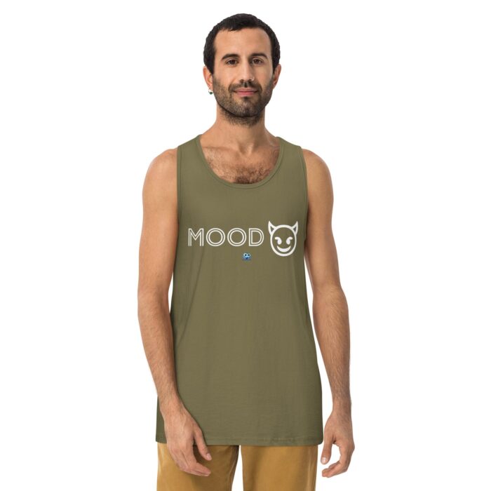 Men’s premium tank top - Mood Devil Emoji - Image 13