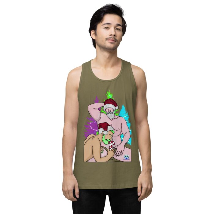 Men’s premium tank top - Peppermint Stick - Image 31