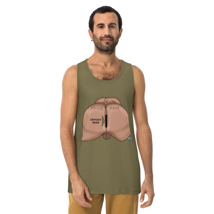 Men’s premium tank top - Piggy Bank - Image 14