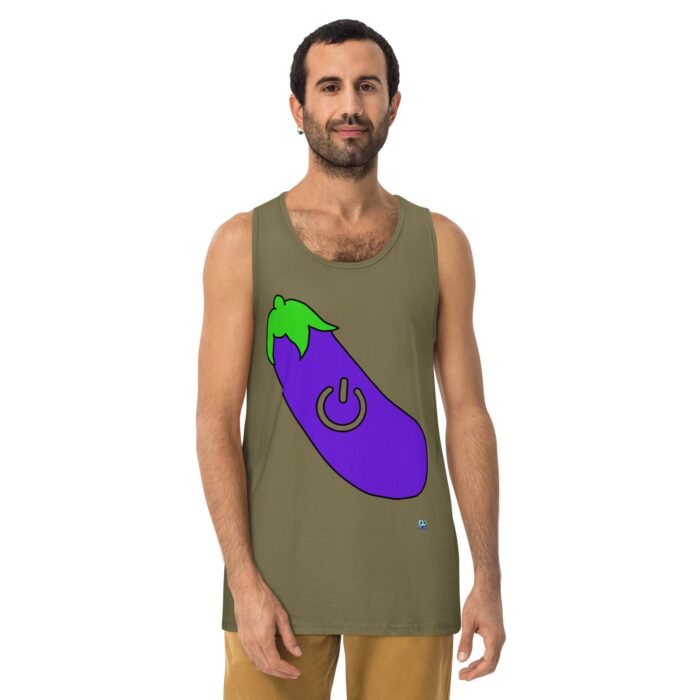 Men’s premium tank top - Power Top / Eggplant - Image 14