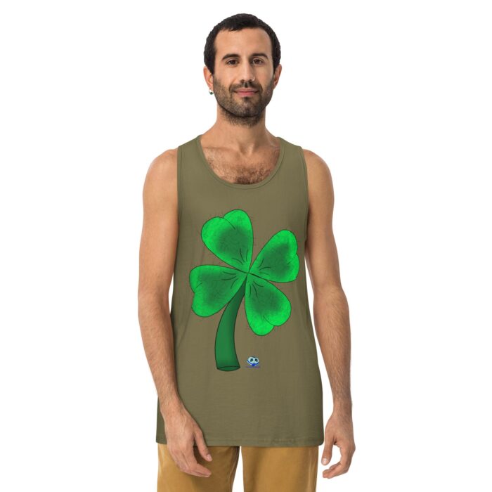 Men’s premium tank top - Shamrocky Mountain Oysters - Image 8