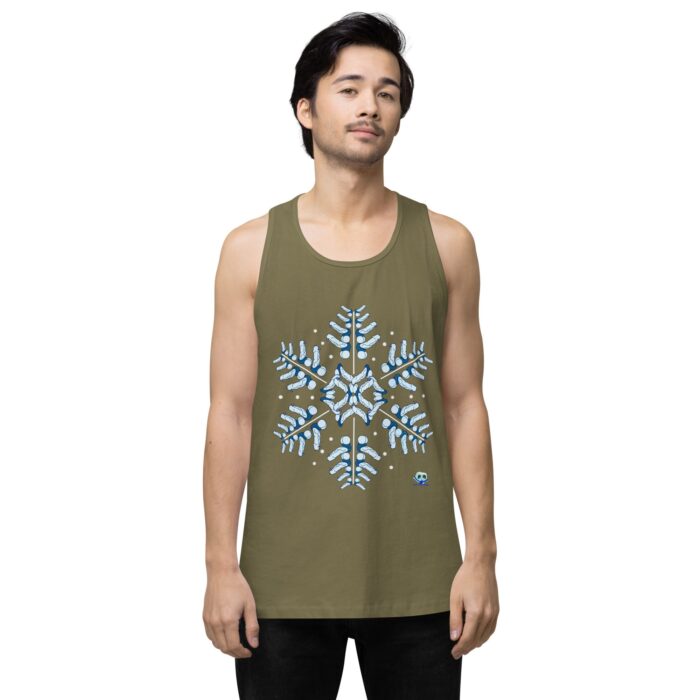 Men’s premium tank top - Snowflake - Image 13