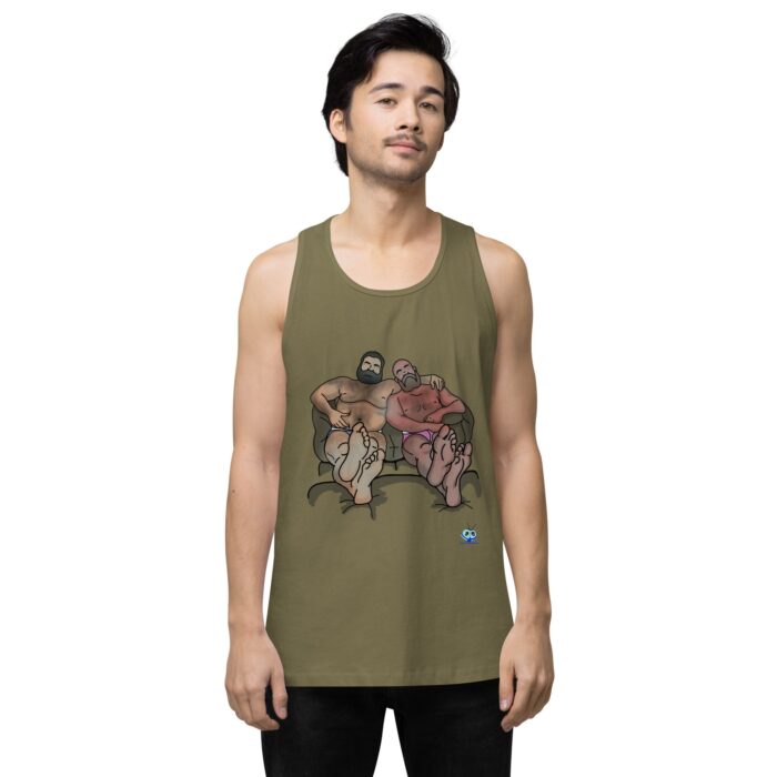 Men’s premium tank top - Staying In - Image 31