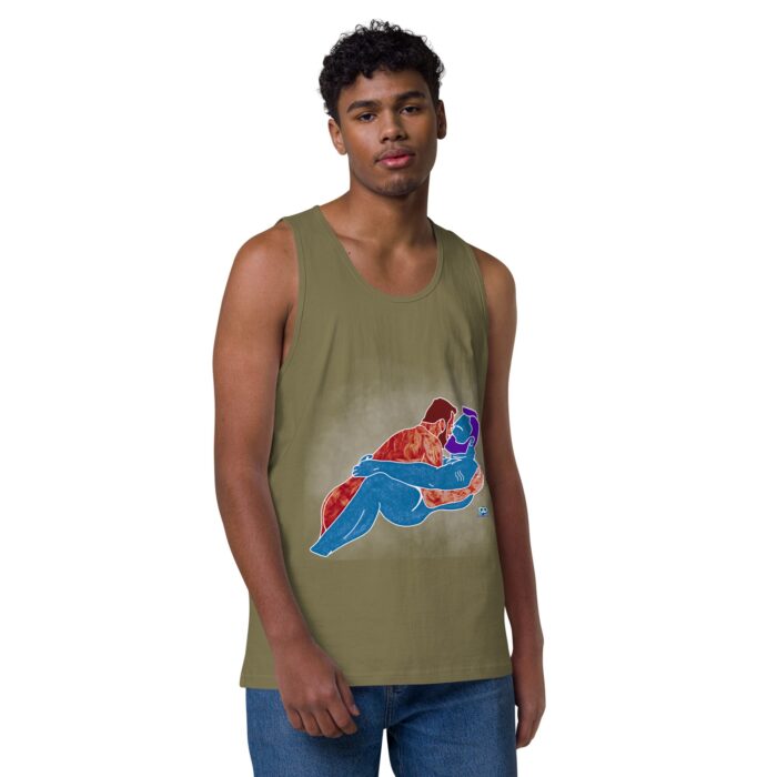 Men’s premium tank top - Steam - Image 25