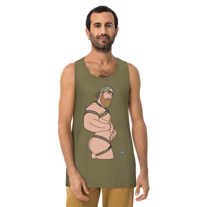 Men’s premium tank top - Straps - Image 14