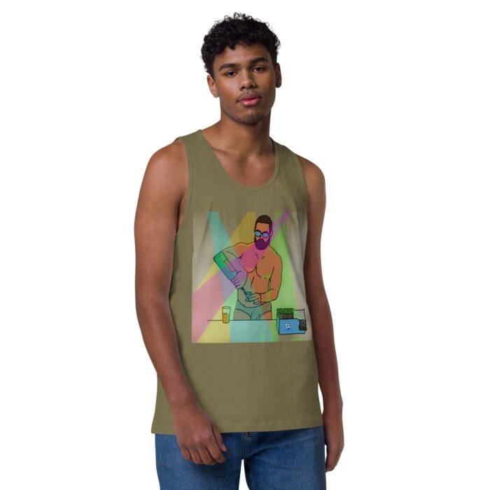 Men’s premium tank top - The Bartender - Image 26