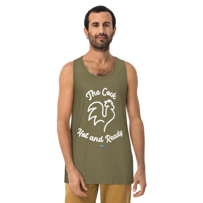 Men’s premium tank top - The Cock Hot and Ready - Image 14