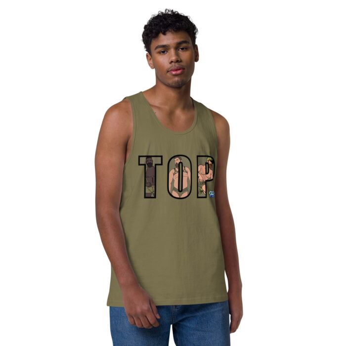 Men’s premium tank top - TOP Cutout - Image 14