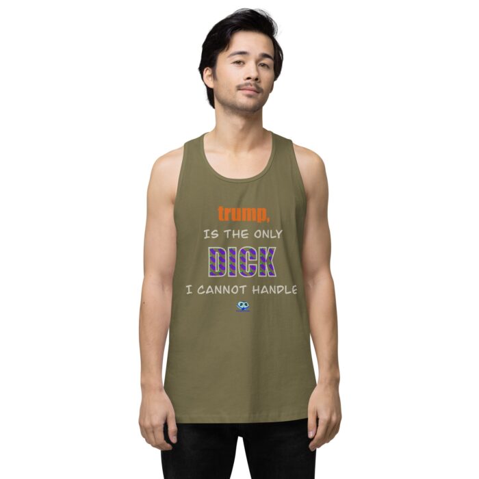 Men’s premium tank top - trump is a dick - Image 31