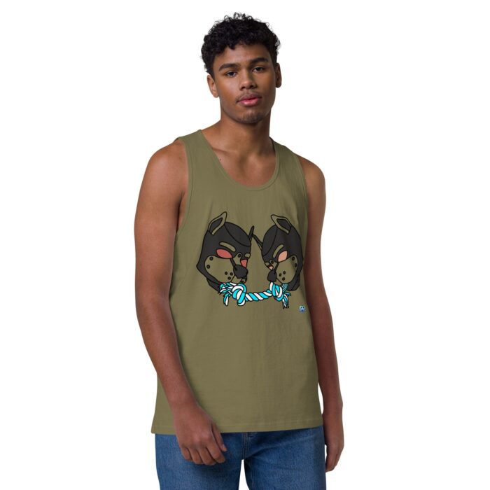 Men’s premium tank top - Tug of War - Image 26