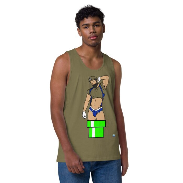 Men’s premium tank top - Warp Pipe Dreams - Image 25
