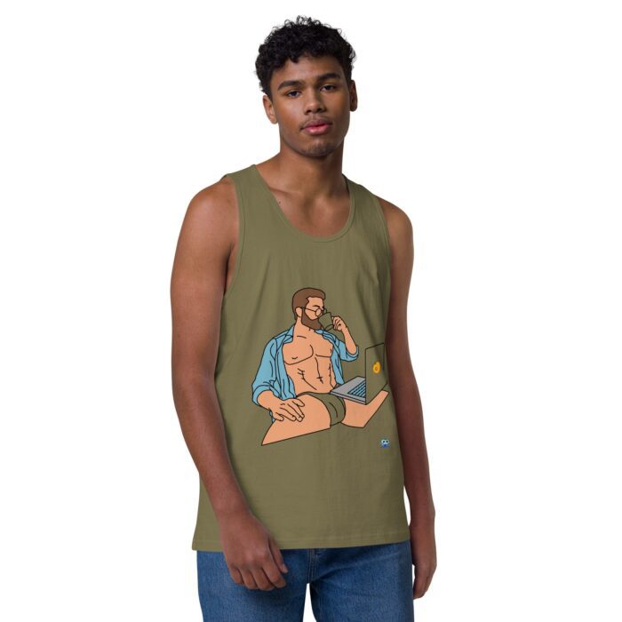 Men’s premium tank top - Work from Home - Image 26