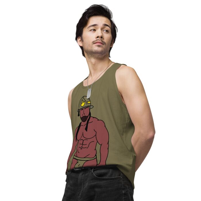 Men’s premium tank top - Fireman - Image 34