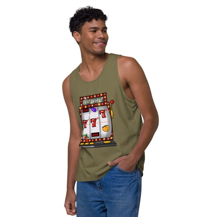 Men’s premium tank top - Lucky Seven Inches - Image 28