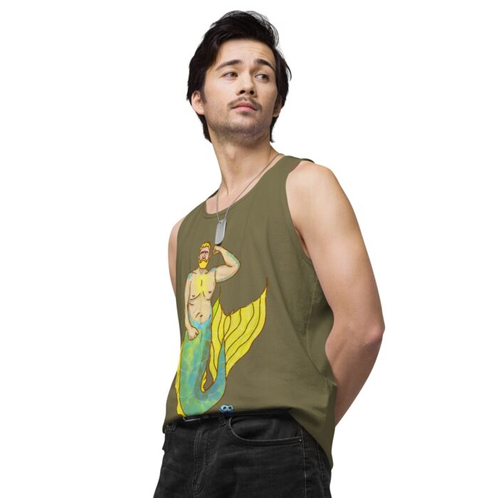 Men’s premium tank top - MerCub Yellow - Image 34