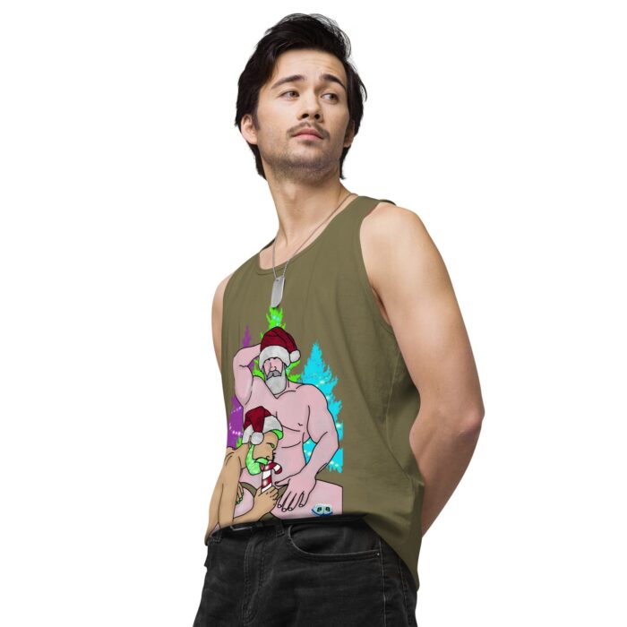 Men’s premium tank top - Peppermint Stick - Image 34
