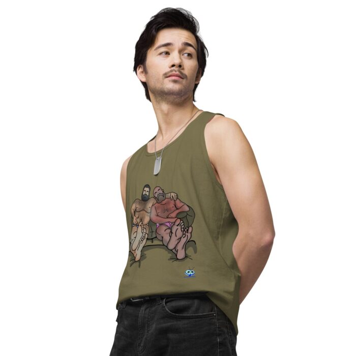 Men’s premium tank top - Staying In - Image 34