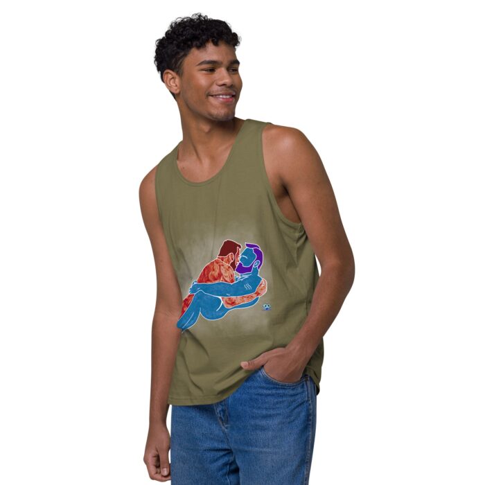 Men’s premium tank top - Steam - Image 27