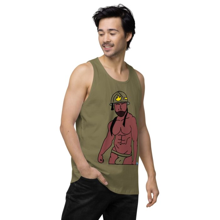 Men’s premium tank top - Fireman - Image 33