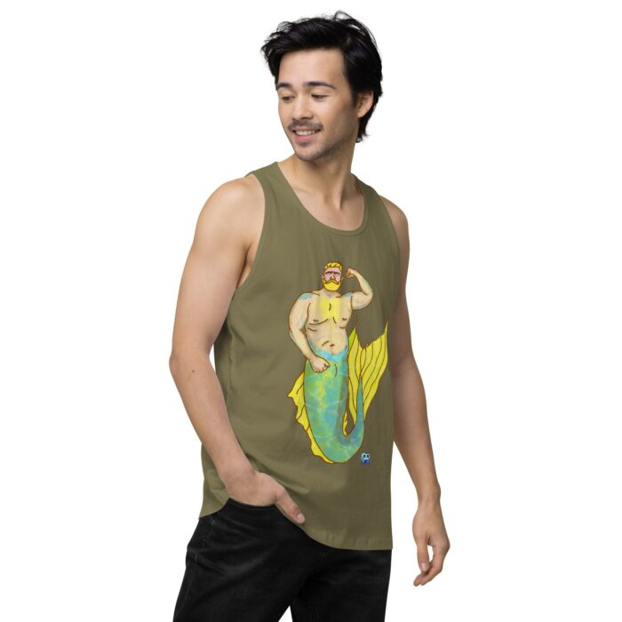 Men’s premium tank top - MerCub Yellow - Image 33