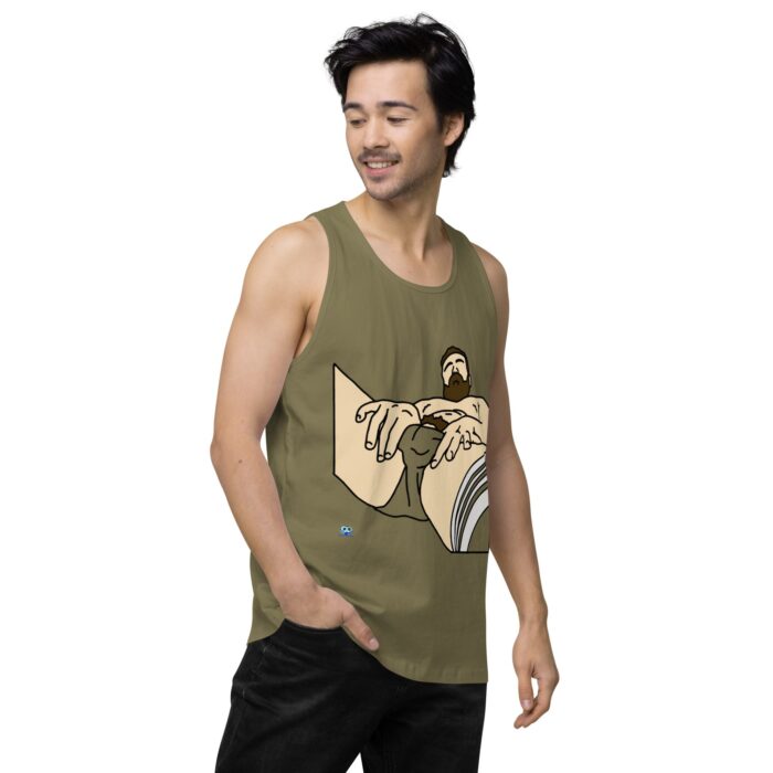Men’s premium tank top - Peekaboo Bush - Image 33