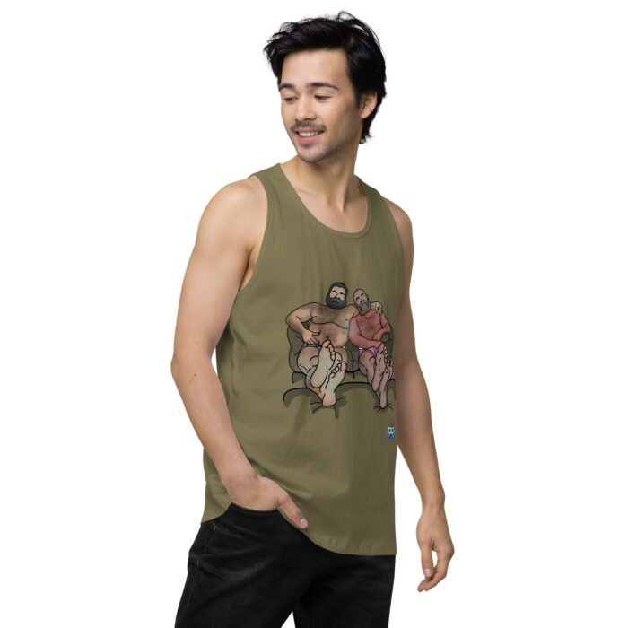 Men’s premium tank top - Staying In - Image 33