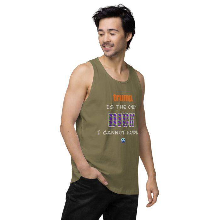Men’s premium tank top - trump is a dick - Image 33